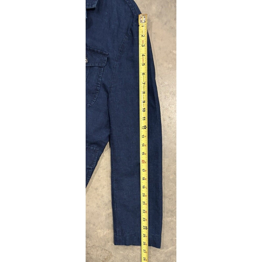 Banana Republic Heritage Jacket Mens 44R Denim Blue Field Safari BR/HTG-SF78 - Picture 5 of 9